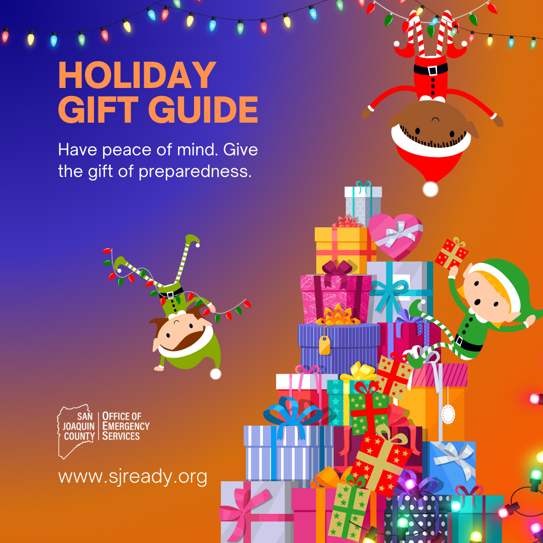 Illustration of a woman putting out a kitchen fire with a fire extinguisher.